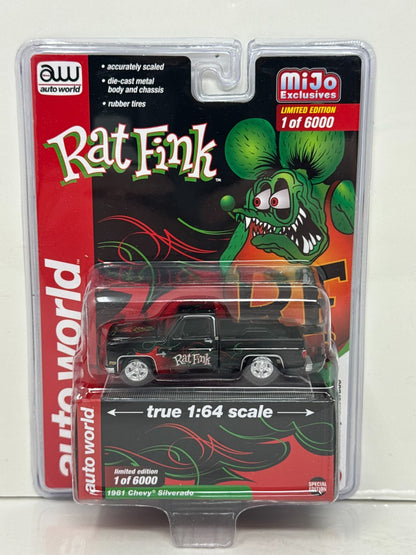 Auto World Rat Fink 1981 Chevrolet Silverado Pickup 1:64 Diecast