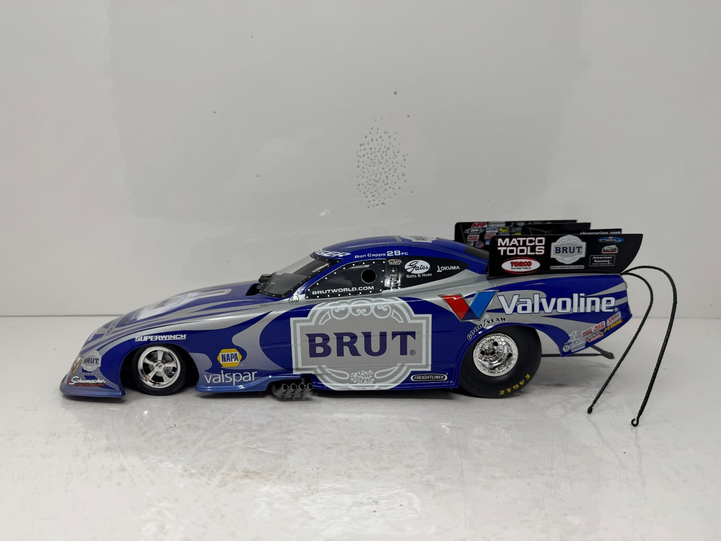 Milestone Ron Capps NHRA Brut Revolution Dodge Charger Funny Car 1:16 Scale