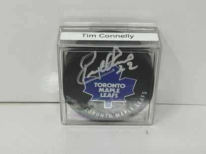 Tim Connolly Toronto Maple Leafs Signed NHL Autograph Puck Silver Auto