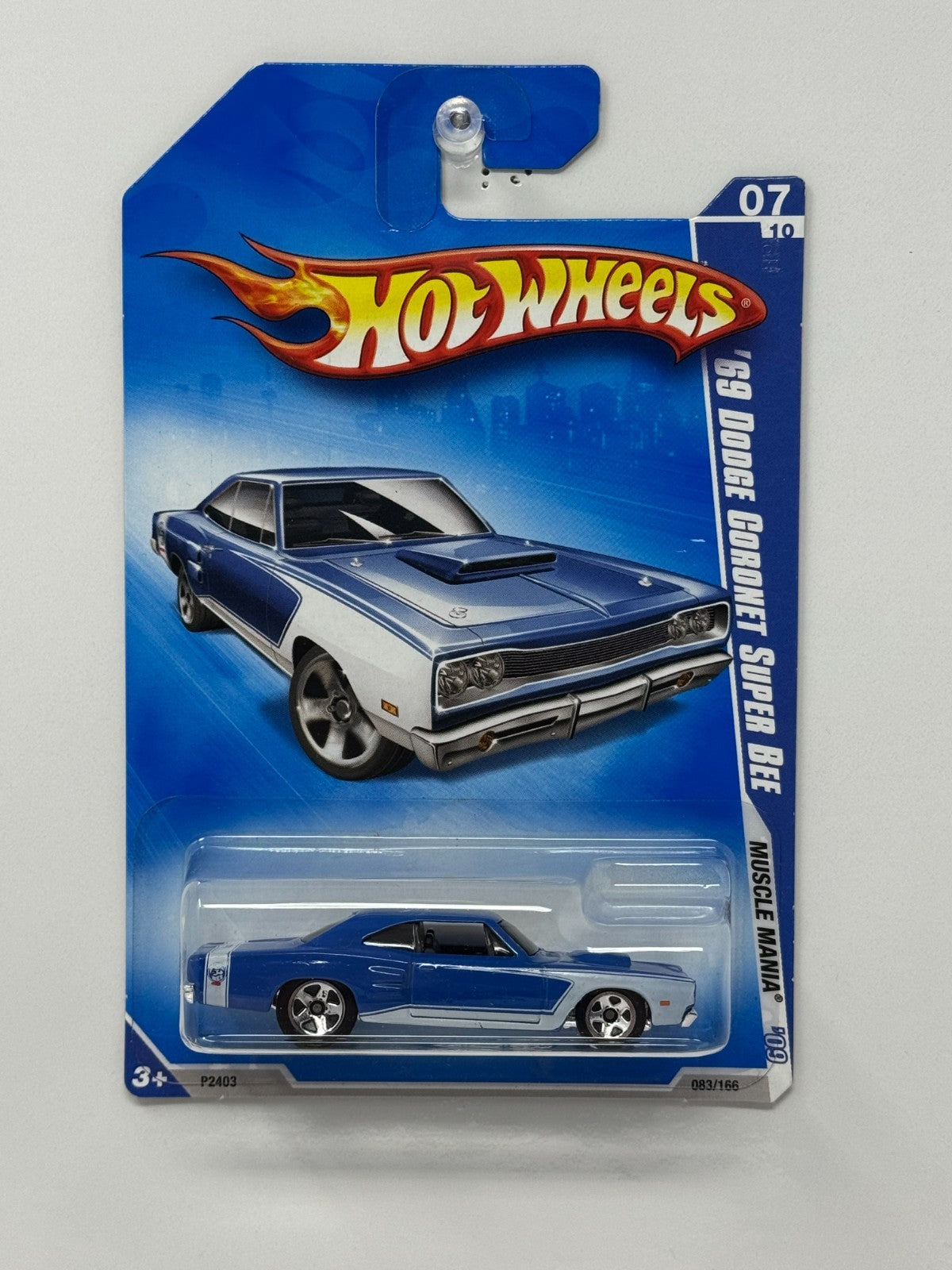 Hot Wheels Muscle Mania 1969 Dodge Coronet Super Bee 1:64 Diecast Blue