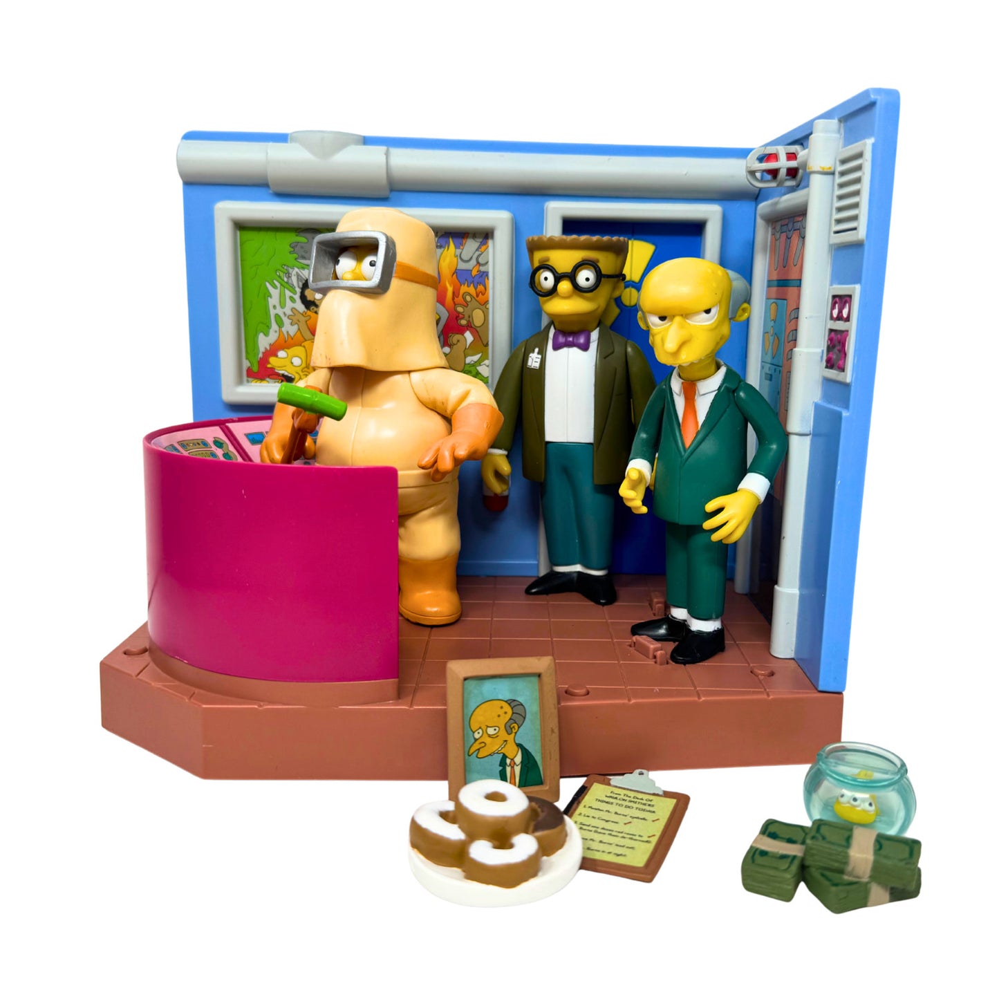 Simpsons World of Springfield Nuclear Power Plant Playmates Playset Diorama