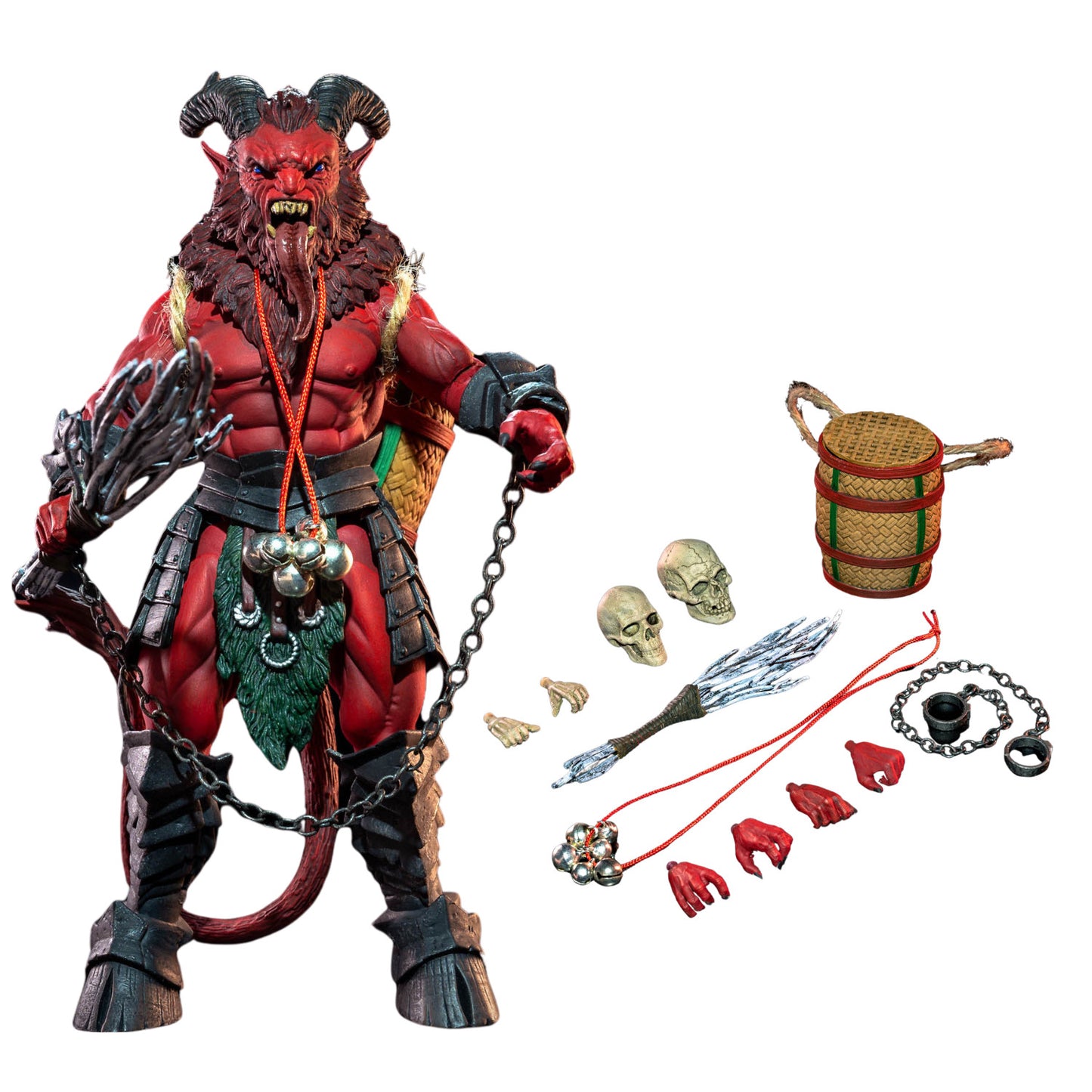 Four Horsemen Mythic Legions Figura Obscura Red Krampus Figure