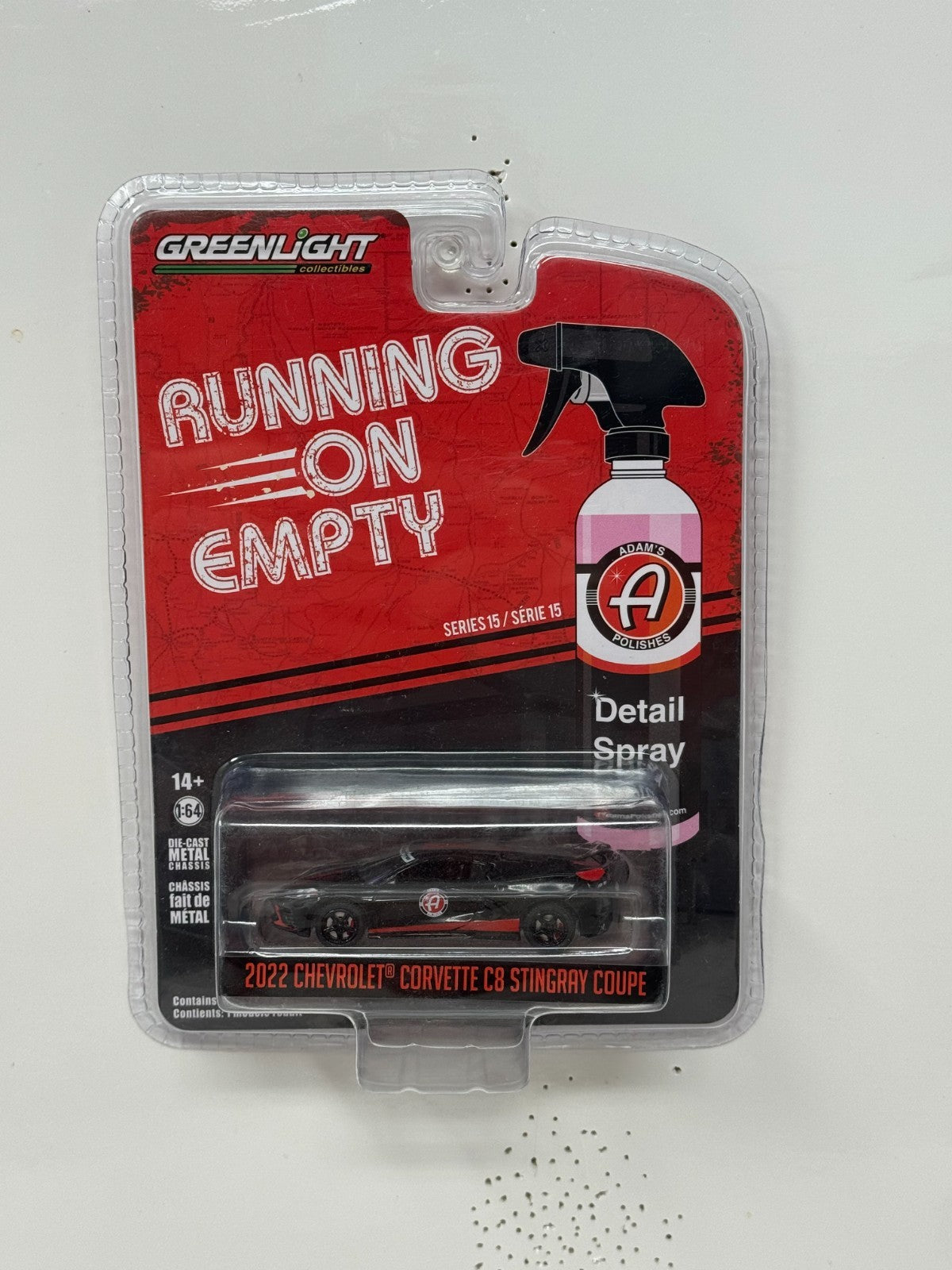 Greenlight 2022 Chevrolet Corvette C8 Stingray Running on Empty 1:64 Diecast