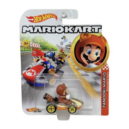 Hot Wheels Mario Kart Tanooki Mario Standard Kart 1:64 Diecast
