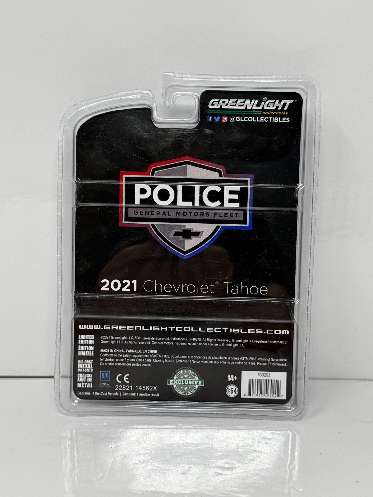 Greenlight Police General Motors Fleet 2021 Chevrolet Tahoe 1:64 Diecast