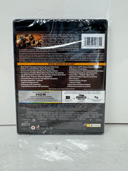 Black Hawk Down (4K UHD Blu-ray) War Brand New and Sealed!!!