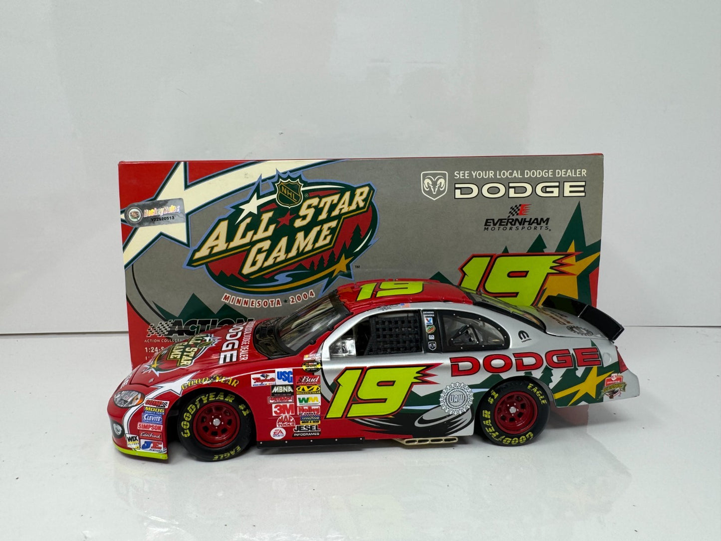 Action NASCAR Jeremy Mayfield #19 NHL All-Star Game Dodge Intrepid 1:24 Diecast