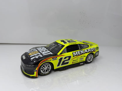 Lionel Nascar Ryan Blaney #12 Menards 2024 Ford Mustang 1:24 Diecast