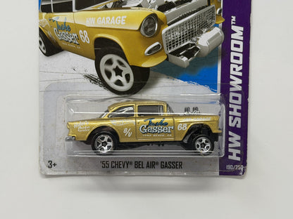 Hot Wheels HW Showroom 1955 Chevy Bel Air Gasser Yellow 1:64 Diecast