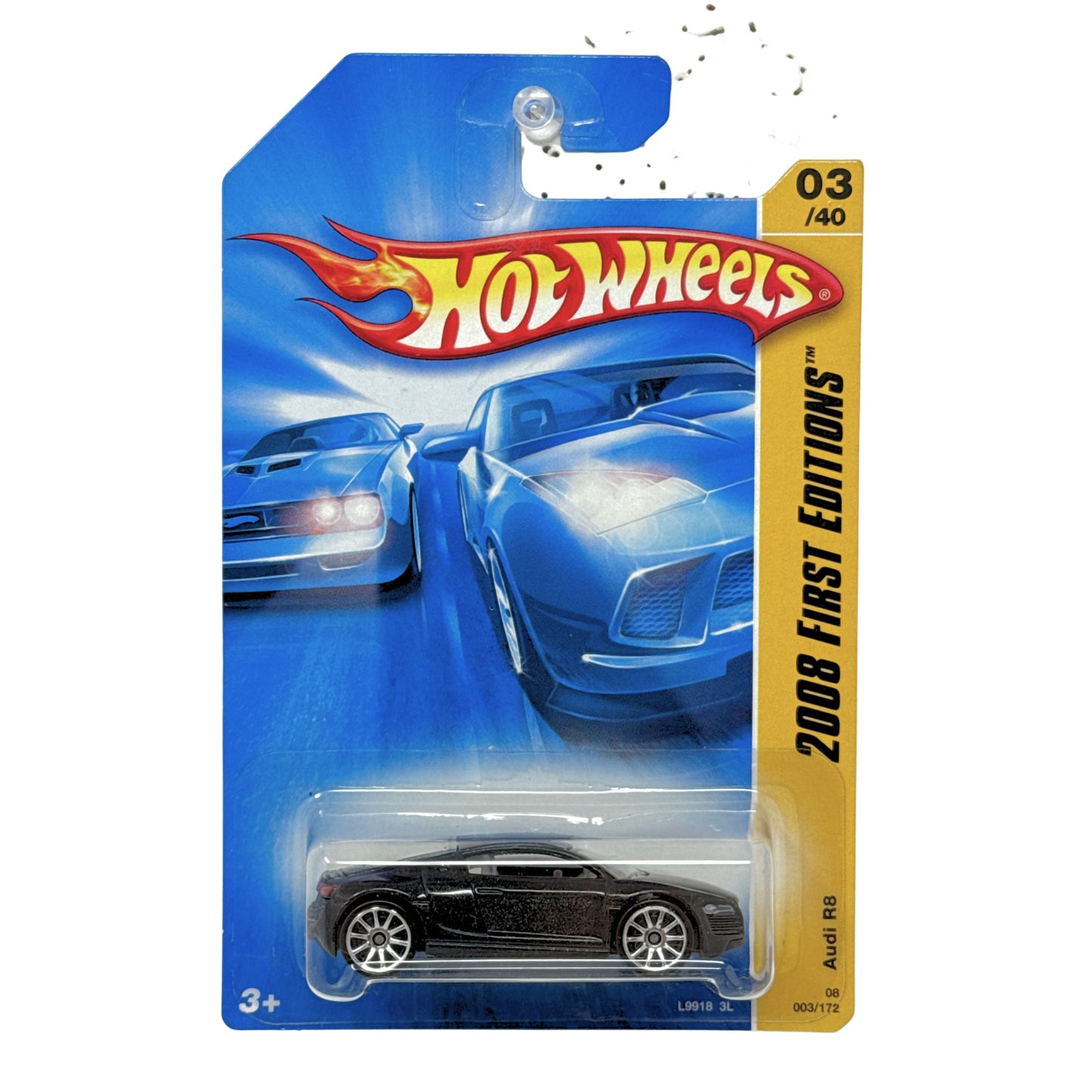 Hot Wheels First Editions 2008 Audi R8 1:64 Diecast Black V2