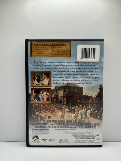War and Peace (DVD) Audrey Hepburn Drama