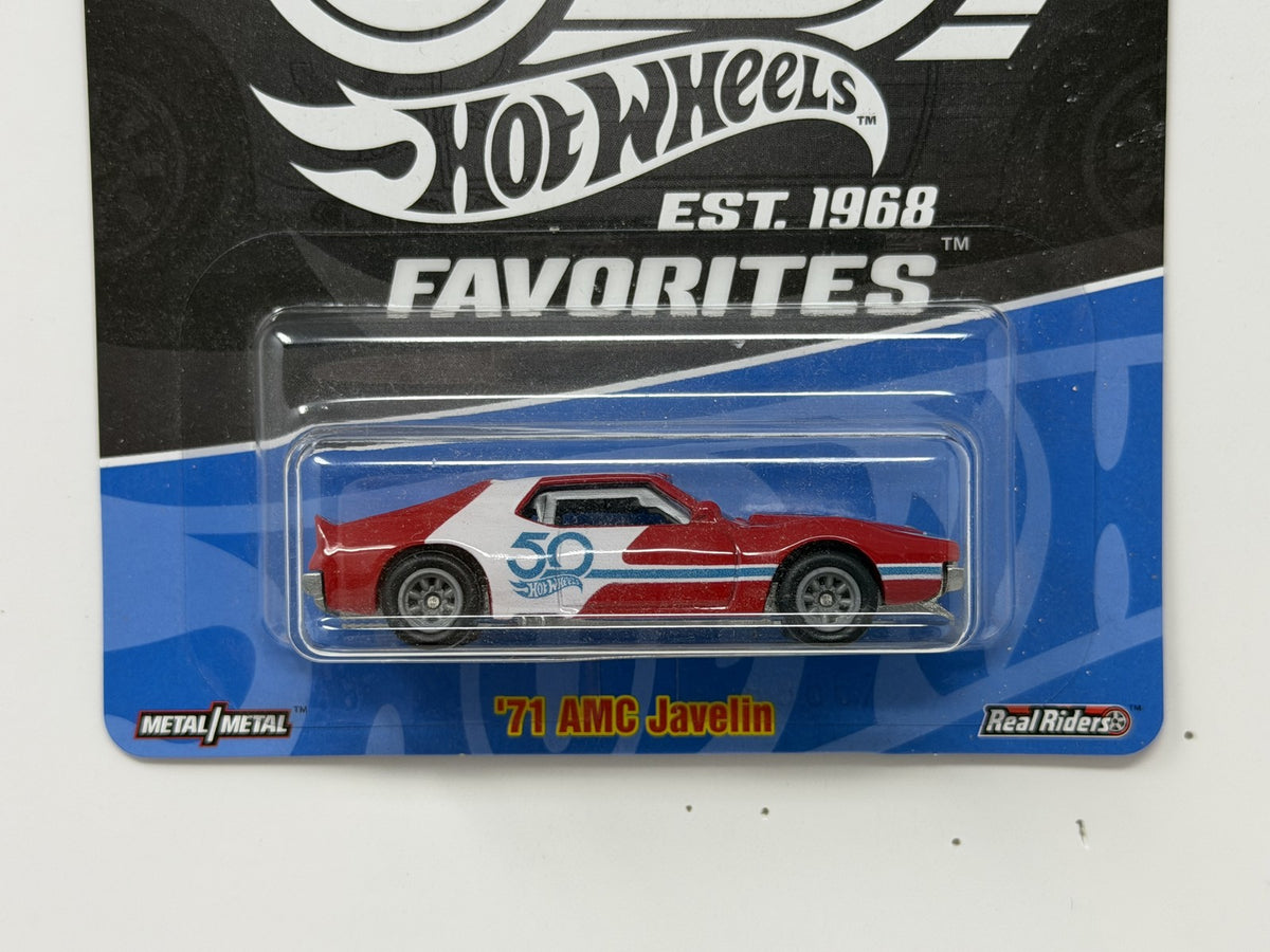 Hot Wheels 50th Favorites 1971 AMC Javelin 1:64 Diecast Real Riders
