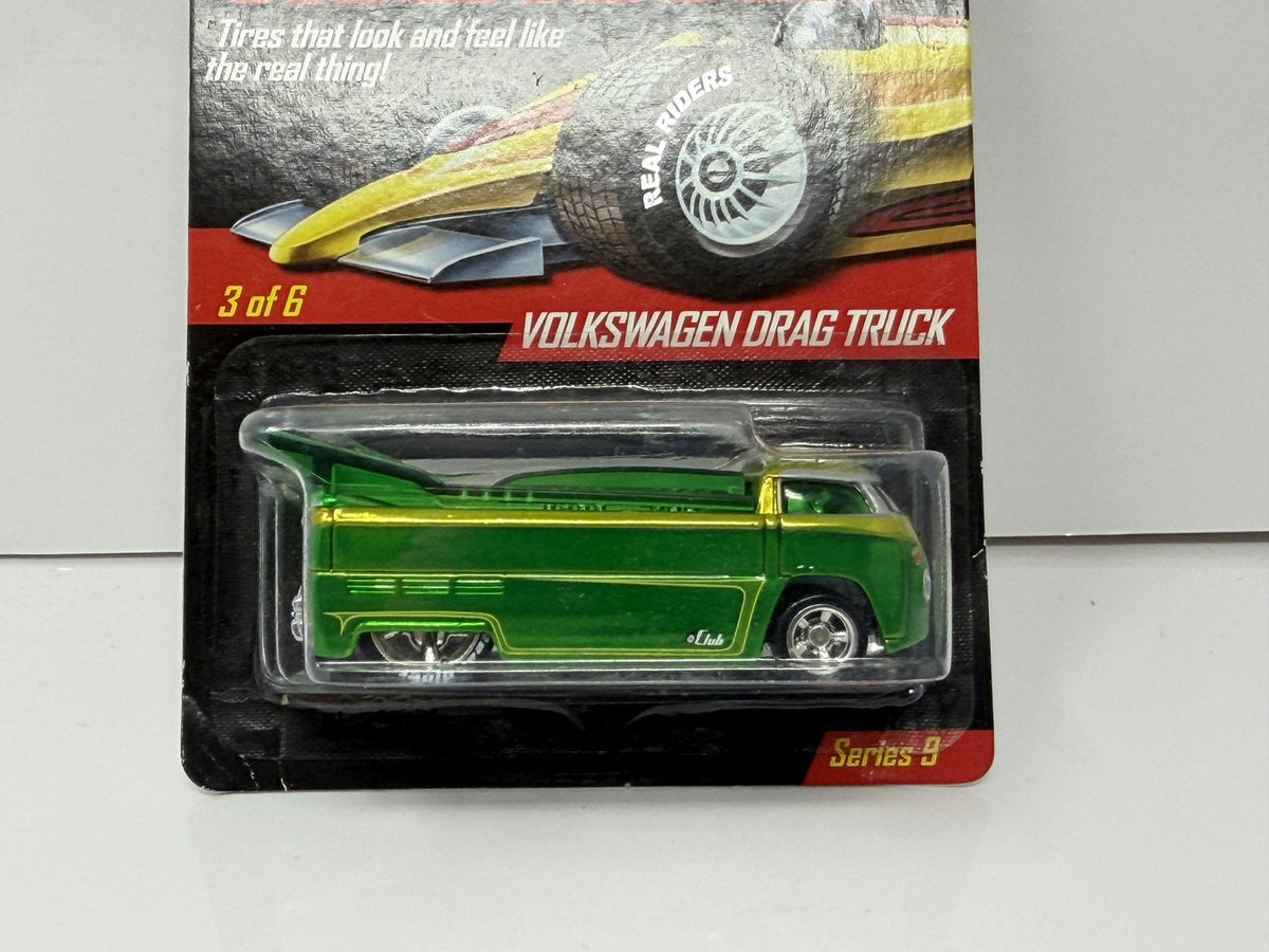 Hot Wheels Real Riders Series 9 Volkswagen Drag Truck 1:64 Diecast Green