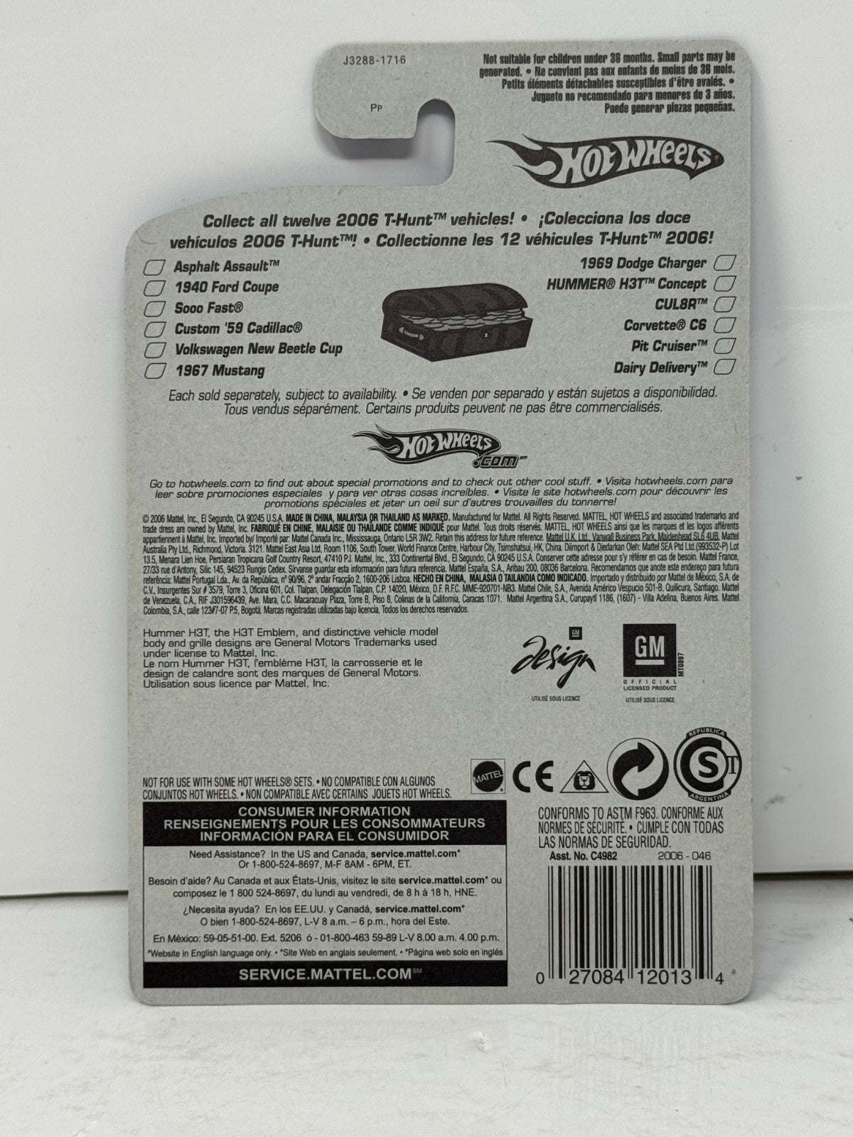 Hot Wheels T-Hunt Hummer H3T Concept 1:64 Diecast Real Riders