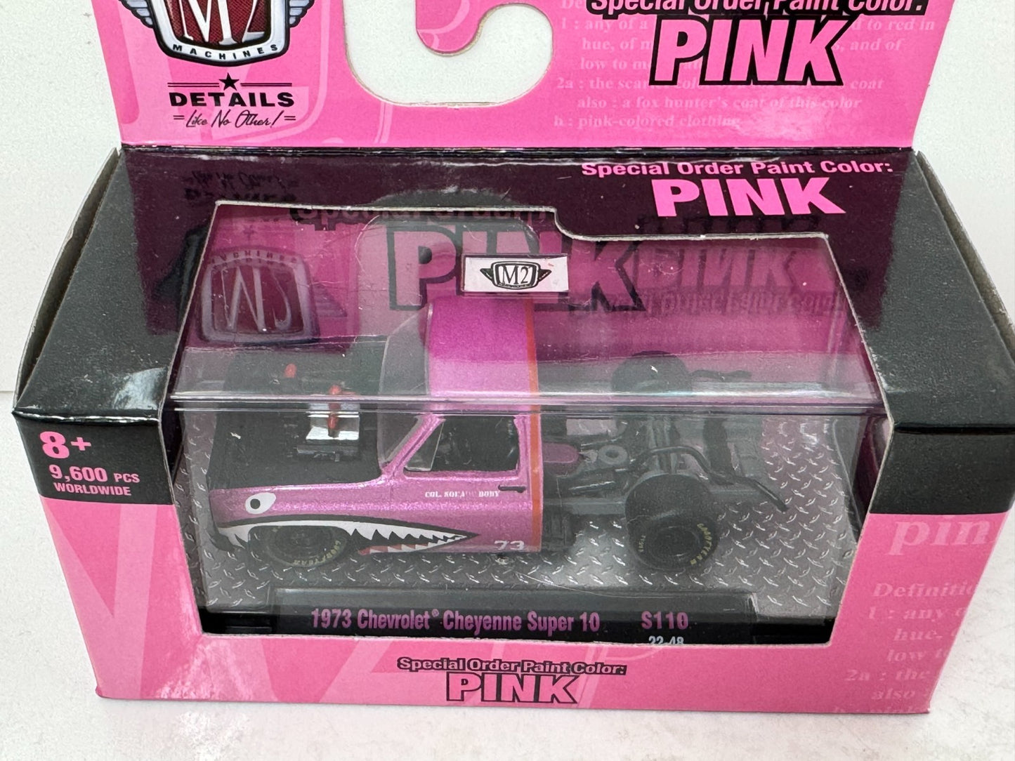 M2 Machines Special Order Pink 1973 Chevrolet Cheyenne Super 10 1:64 Diecast