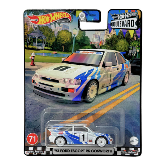 Hot Wheels Premium Boulevard #71 1993 Ford Escort RS Cosworth 1:64 Diecast
