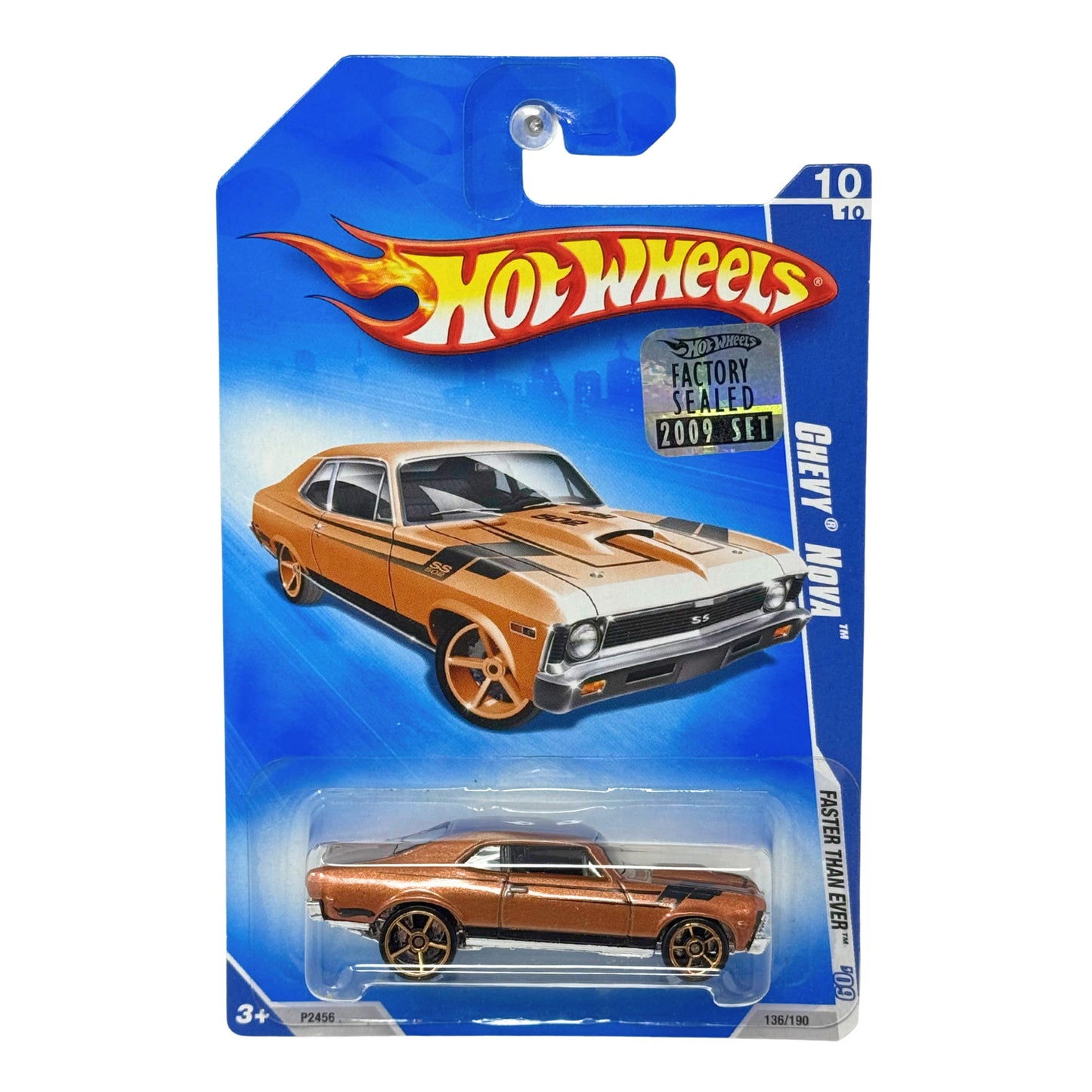 Hot Wheels Faster Than Ever ’09 Chevy Nova 1:64 Diecast Factory Sealed