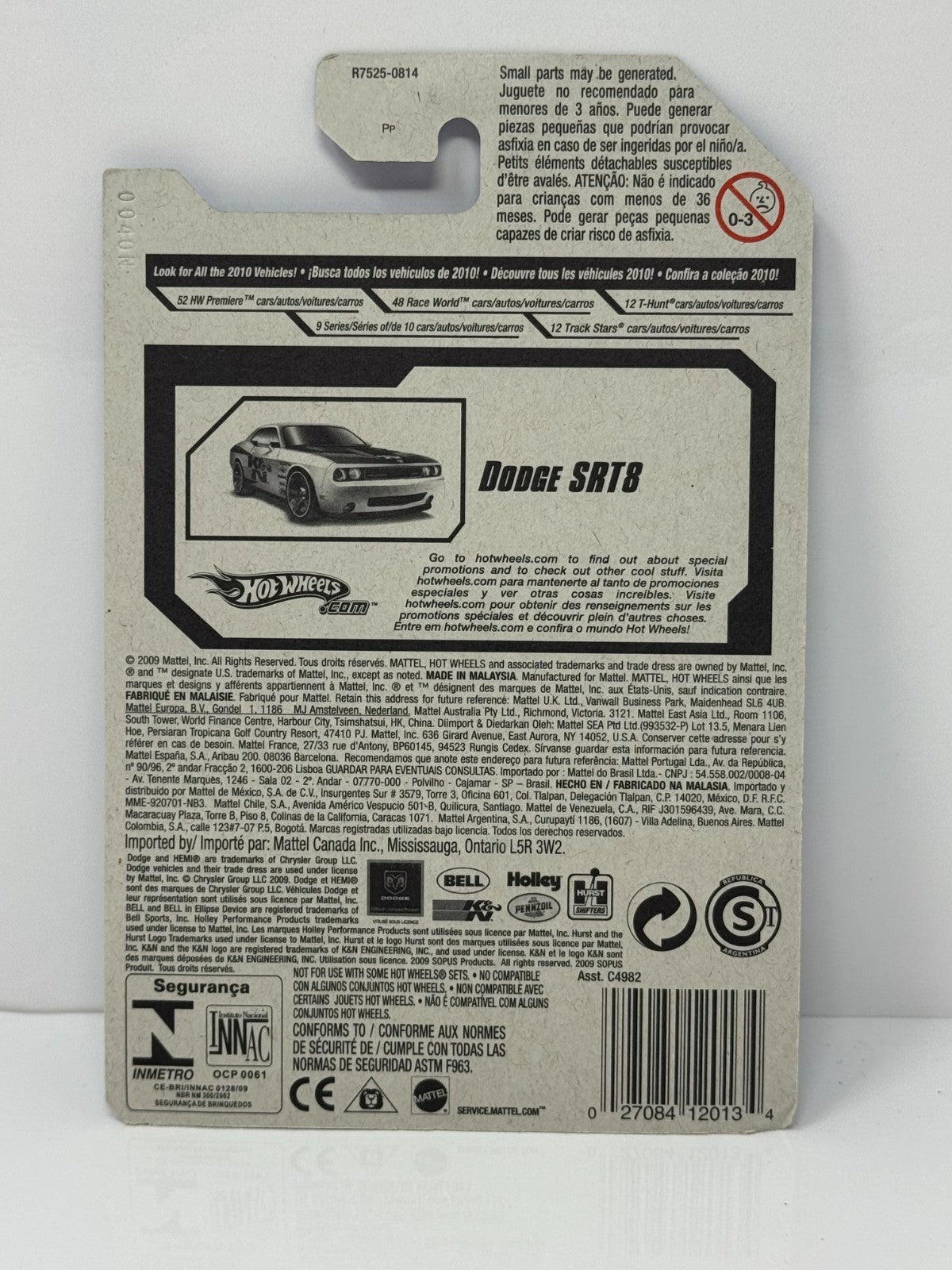 Hot Wheels Performance Dodge SRT8 K&N 1:64 Diecast White