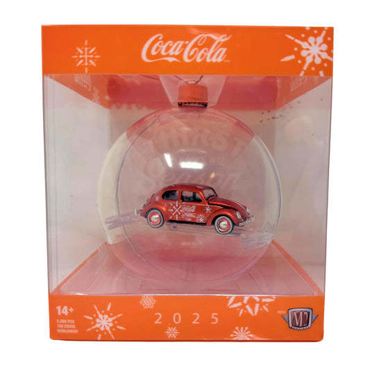 M2 Machines Coca-Cola 2025 Ornament 1953 Volkswagen Beetle 1:64 Diecast