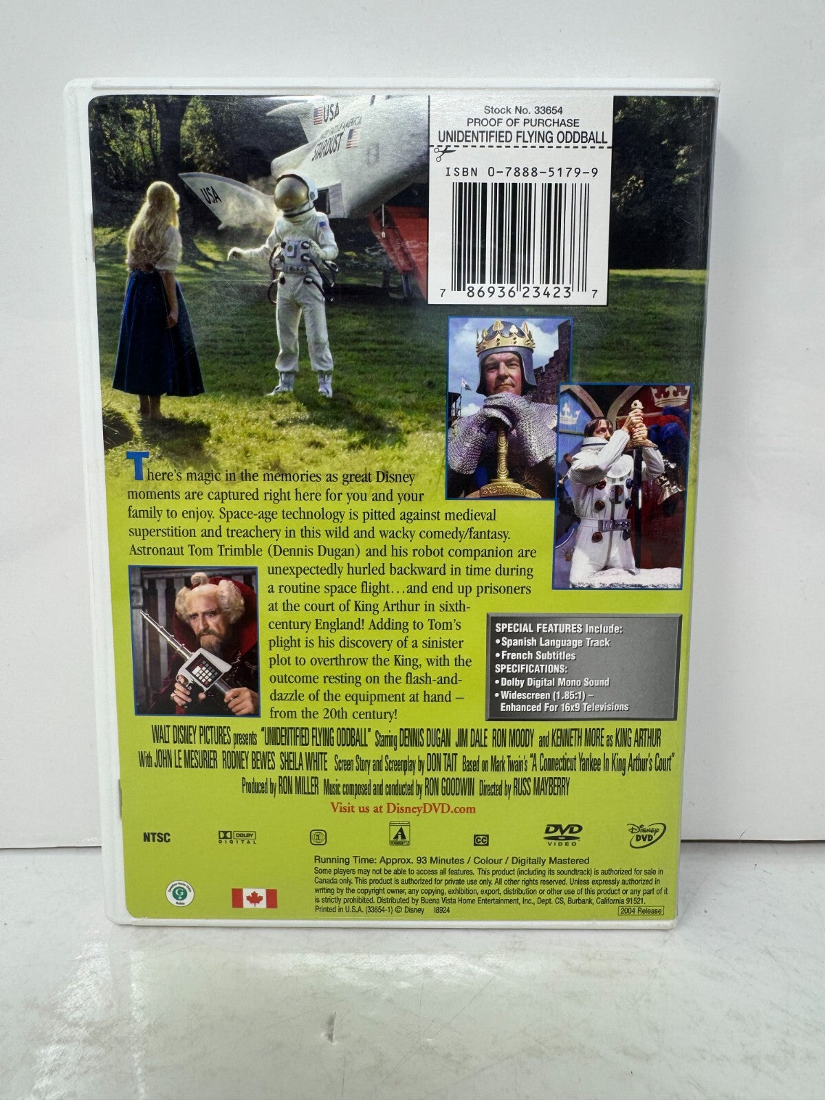 Unidentified Flying Oddball (DVD) Disney Good Condition!!!