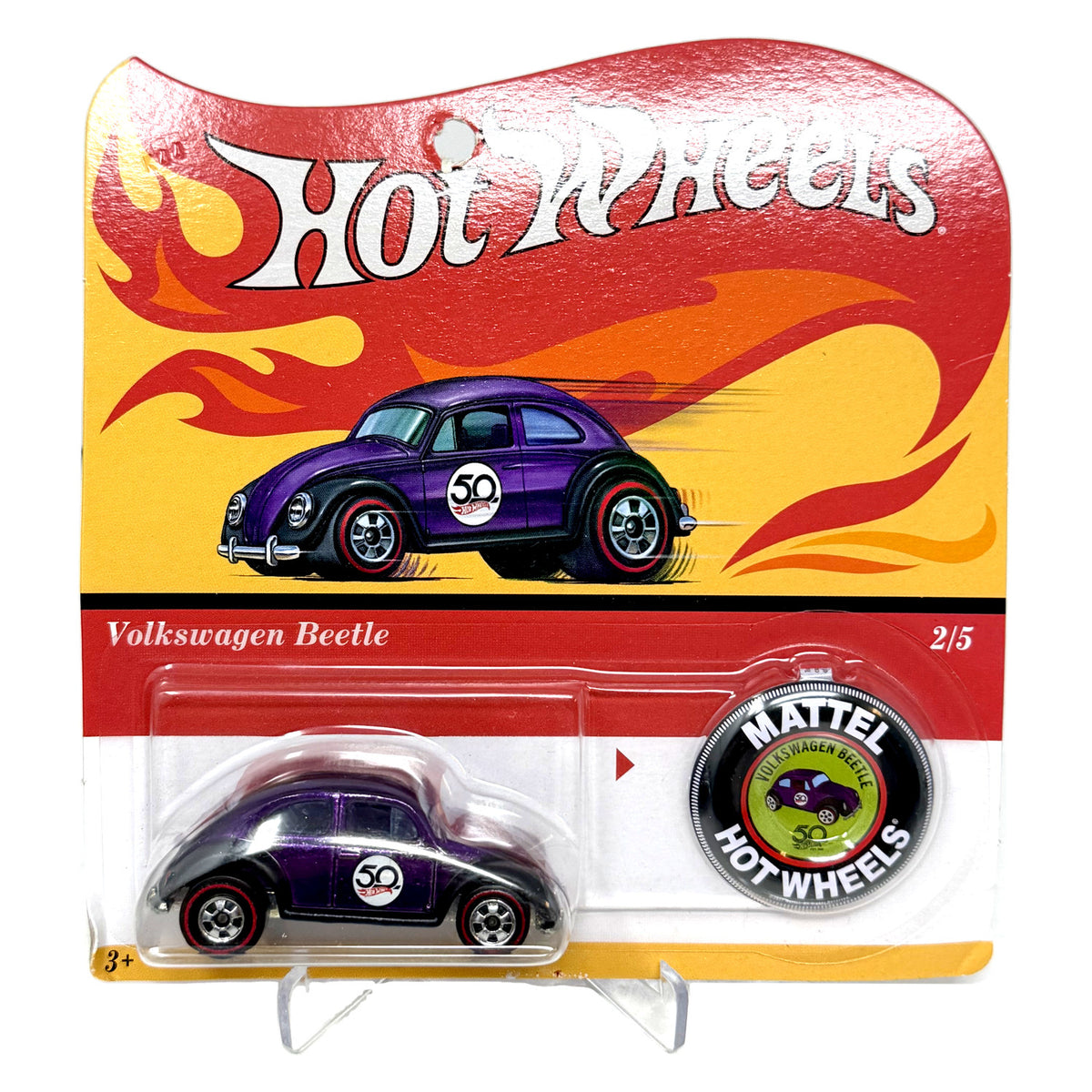 Hot Wheels 50th Anniversary Originals Volkswagen Beetle 1:64 Diecast Purple