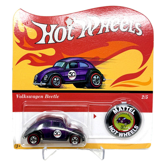 Hot Wheels 50th Anniversary Originals Volkswagen Beetle 1:64 Diecast Purple