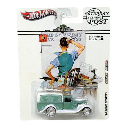 Hot Wheels Saturday Evening Post 1934 Dodge Delivery 1:64 Real Riders