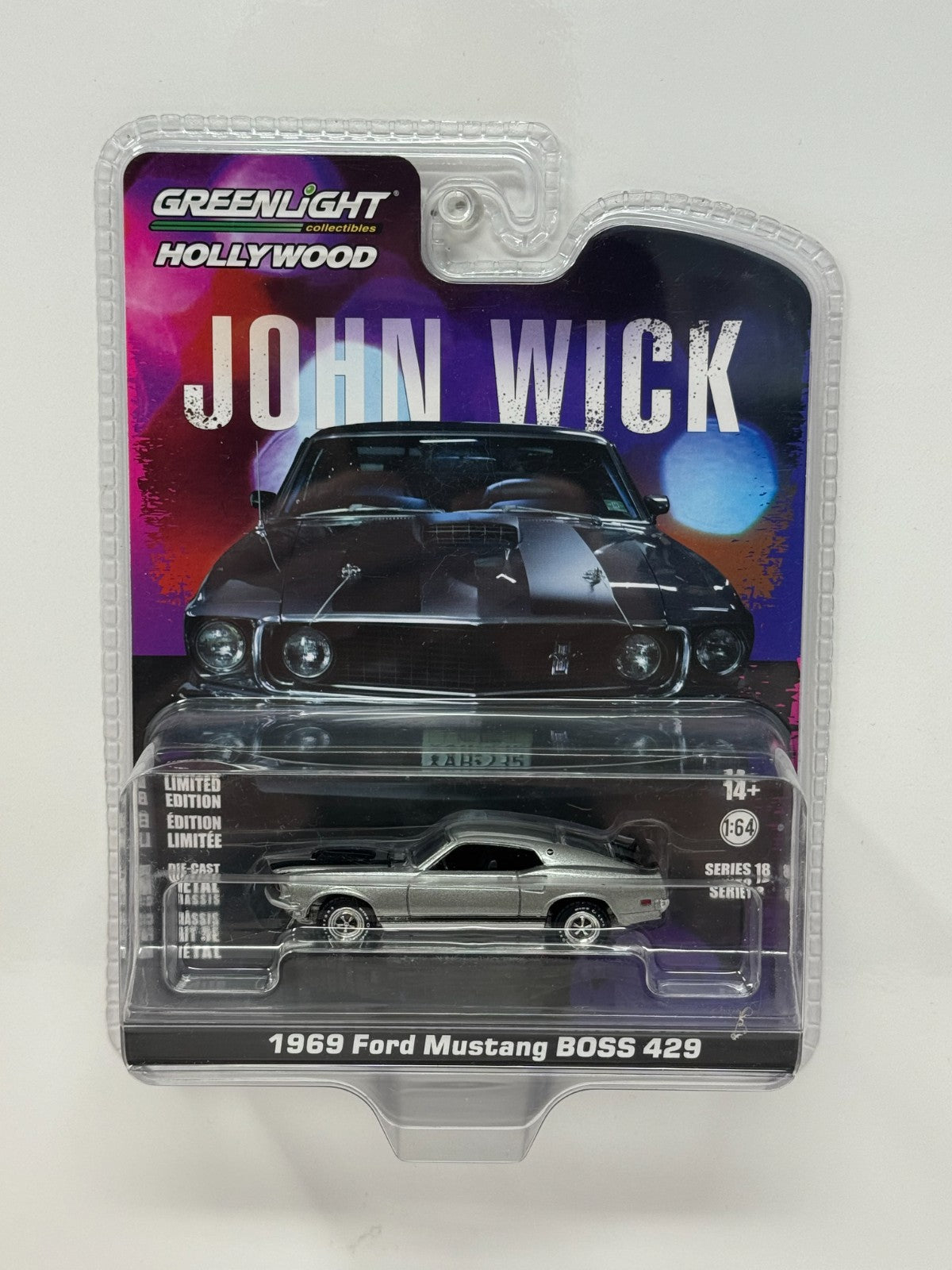 Greenlight Hollywood John Wick 1969 Ford Mustang Boss 429 1:64 Diecast