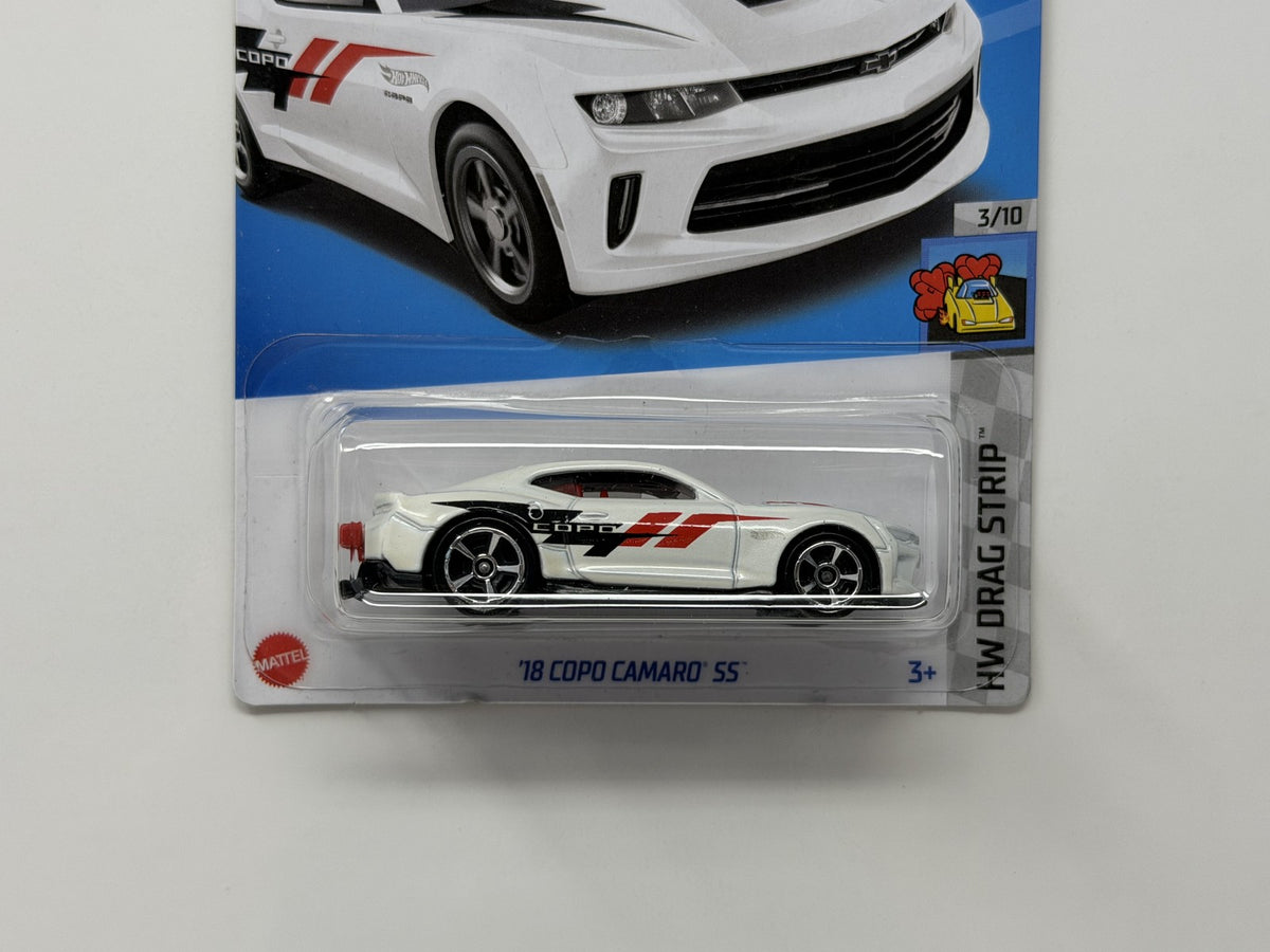Hot Wheels HW Drag Strip 2018 COPO Camaro SS 1:64 Diecast White USA Card