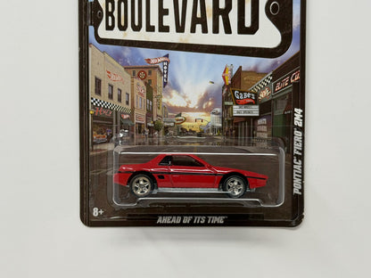 Hot Wheels Boulevard Pontiac Fiero 2M4 1:64 Diecast Real Riders Red