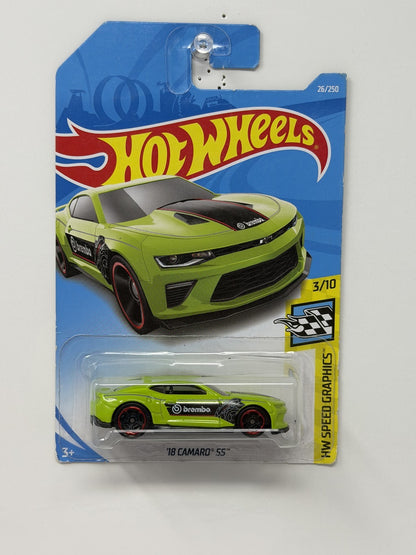Hot Wheels HW Speed Graphics 2018 Chevrolet Camaro SS 1:64 Diecast Green