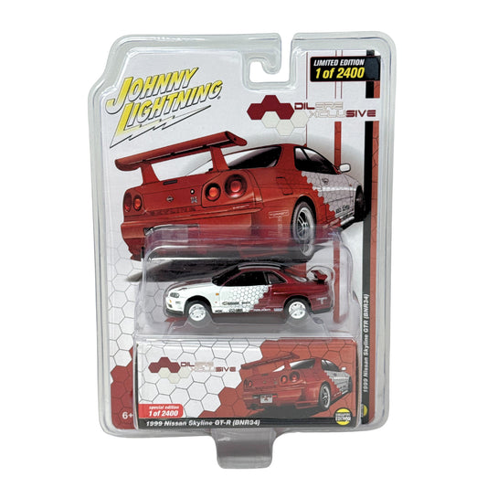 Johnny Lightning Dilsre Xclusive 1999 Nissan Skyline GT-R (BNR34) 1:64 Diecast