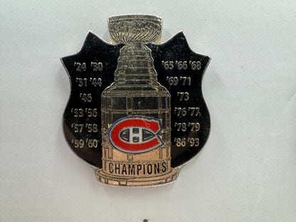 Montreal Canadiens 1926 1935 Cup Champions Vintage NHL Lapel Pin