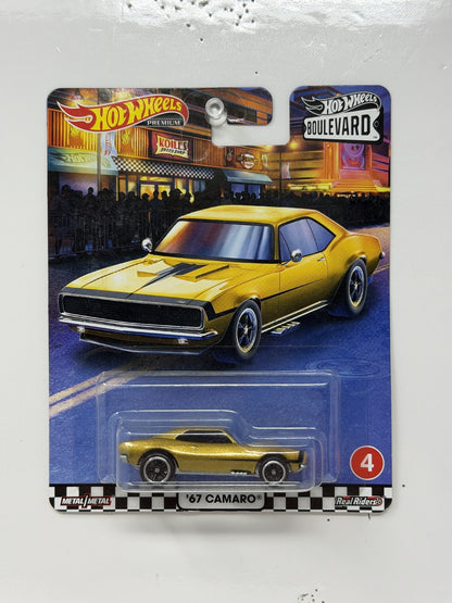 Hot Wheels Premium Boulevard #4 1967 Chevrolet Camaro 1:64 Diecast