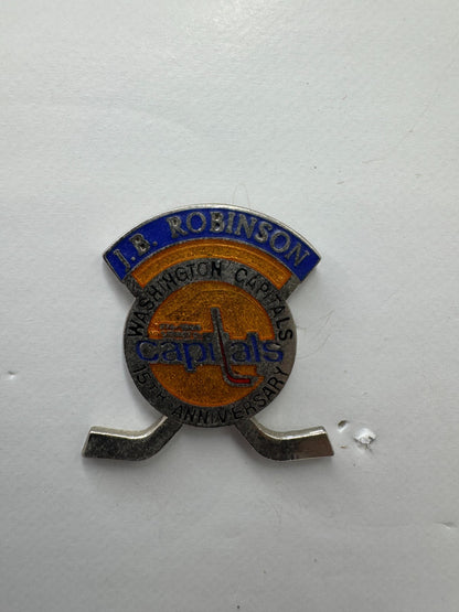 Washington Capitals J.B. Robinson 15th Anniversary NHL Hockey Team Lapel Pin