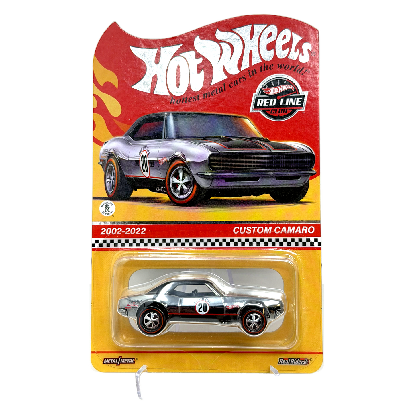 Hot Wheels RLC Red Line Club 2002-2022 Custom Camaro 1:64 Diecast