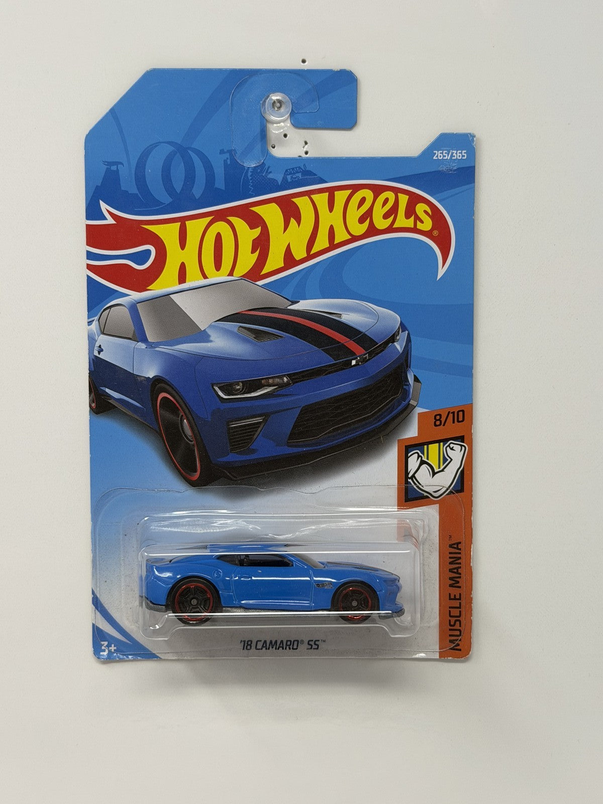 Hot Wheels Muscle Mania 2018 Chevrolet Camaro SS 1:64 Diecast Blue