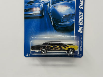 Hot Wheels Hot Wheels Stars 1967 Pontiac GTO 1:64 Diecast Black Flames