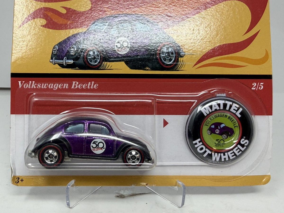 Hot Wheels 50th Anniversary Originals Volkswagen Beetle 1:64 Diecast Purple