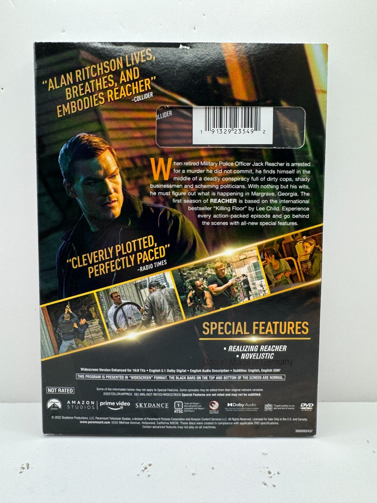 Reacher Season 1 (DVD) Alan Ritchson Action TV Series New and Sealed!!!