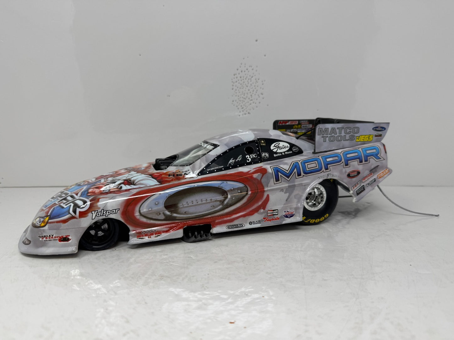 Milestone Gary Scelzi NHRA Mopar Oakley Dodge Stratus Funny Car 1:16 Scale