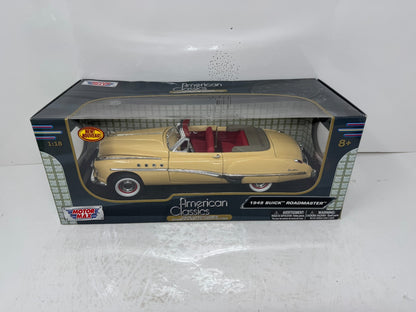 Motormax 1949 Buick Roadmaster Convertible 1:18 Diecast Yellow
