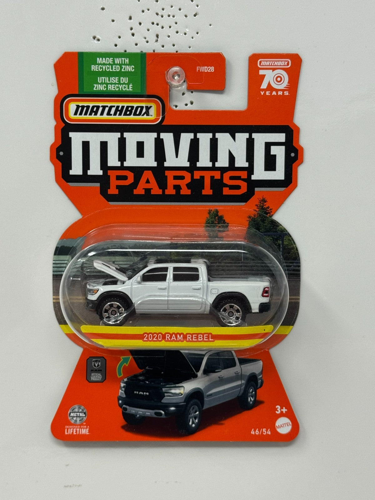 Matchbox Moving Parts 2020 Dodge Ram Rebel 1:64 Diecast