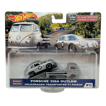 Hot Wheels Premium Team Transport #13 Porsche 356A Outlaw & Hauler 1:64 Diecast