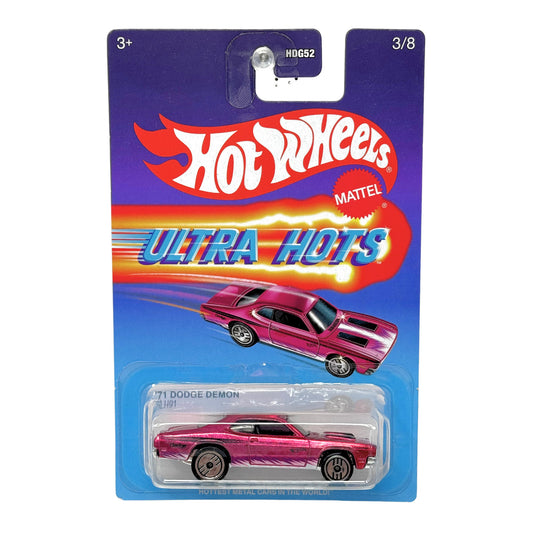 Hot Wheels Ultra Hots 1971 Dodge Demon 1:64 Diecast Pink
