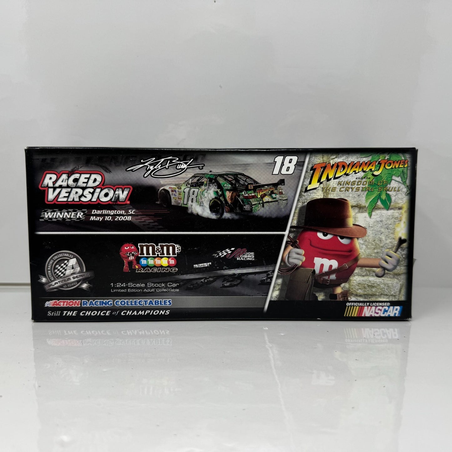 Action NASCAR #18 Kyle Busch M&M's Indiana Jones Darlington Win 1:24 Diecast