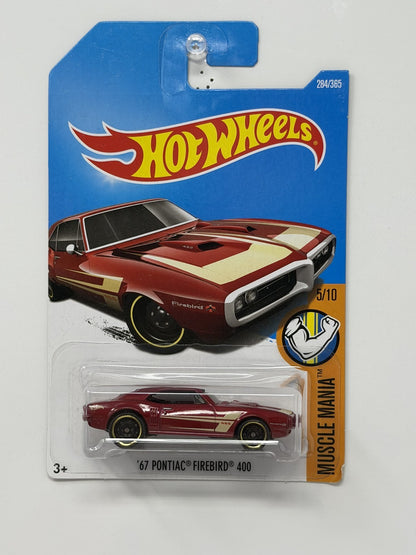 Hot Wheels Muscle Mania 1967 Pontiac Firebird 400 1:64 Diecast Red