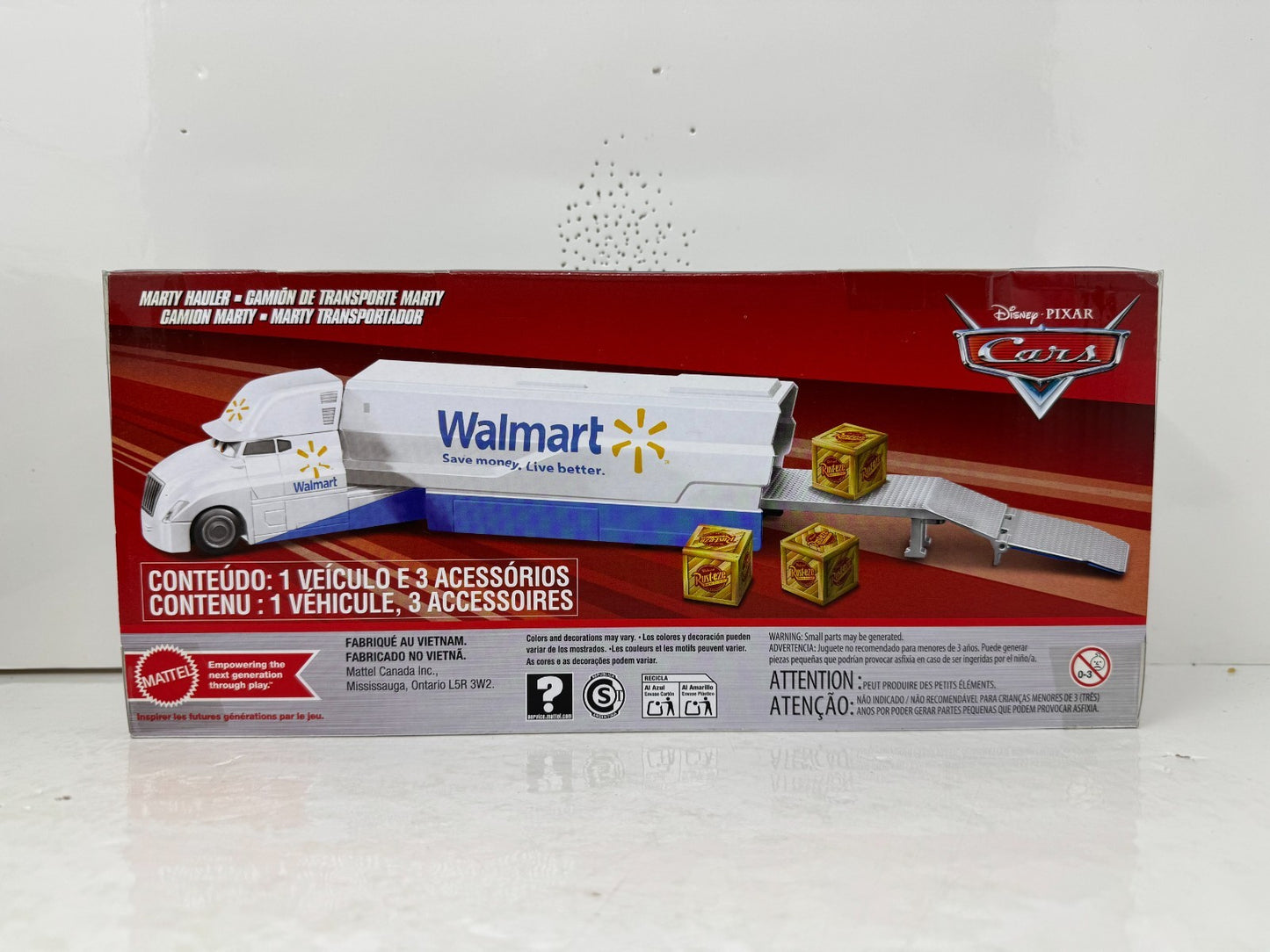 Disney Pixar Cars Marty Hauler Walmart Semi Truck 1:55 Diecast