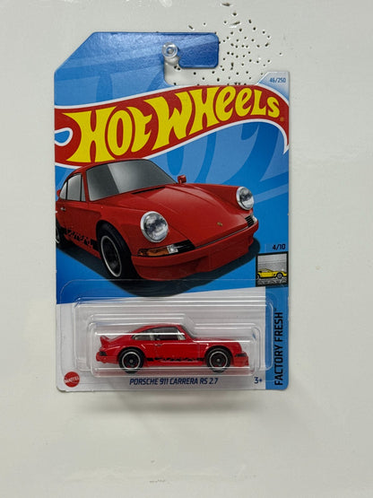 Hot Wheels Factory Fresh Porsche 911 Carrera RS 2.7 1:64 Diecast Red