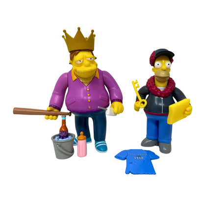 Simpsons World of Springfield Mr. Plow & Plow King Playmates Figures